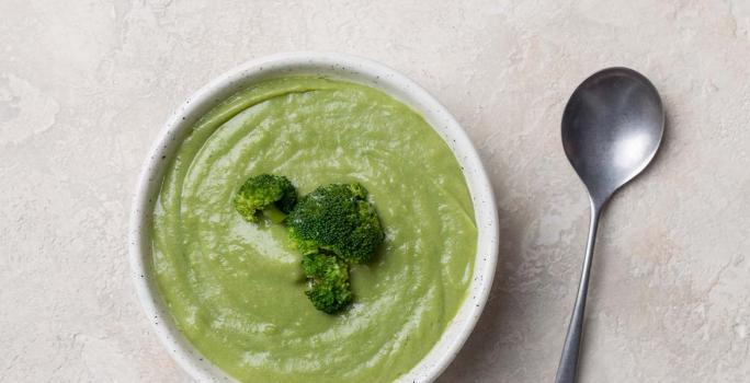 Puré gratinado de brócoli con moringa