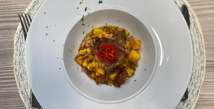 Ceviche de chicharrón