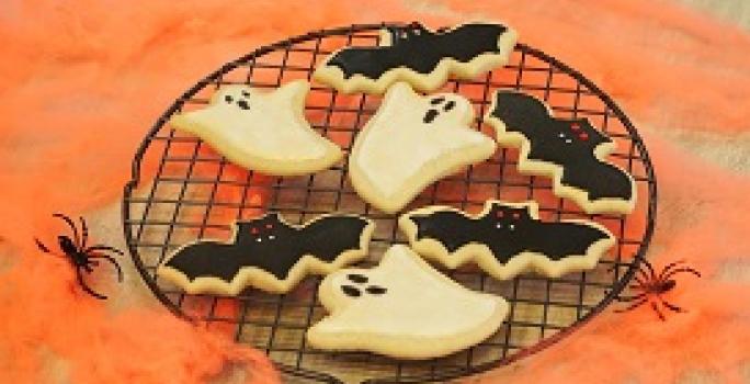 Galletas de fantasma y murciélagos