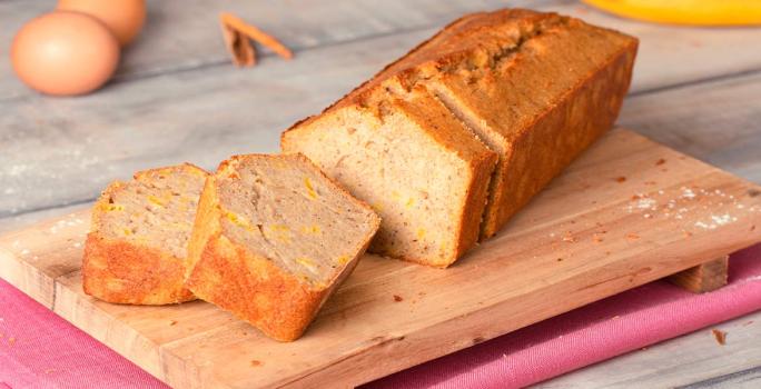 Torta de banano casera sencilla, una receta fácil y rápida