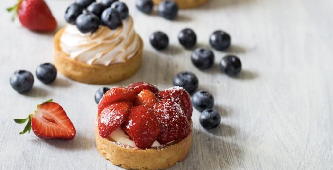 Torticas con frutos rojos