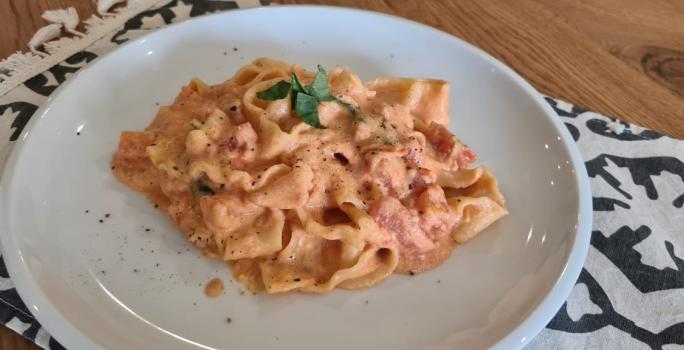 Pappardelle al teléfono