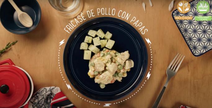 Fricasé de pollo con papas