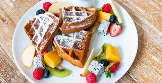 Receta fácil y rápida de waffles de avena