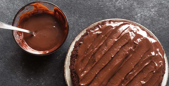 Receta torta de chía y linaza con chocolate