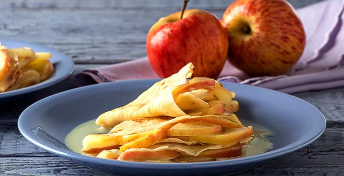 crepes de manzana