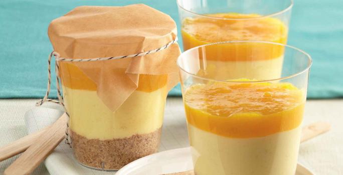 VASITOS DE CHEESECAKE CON MANGO