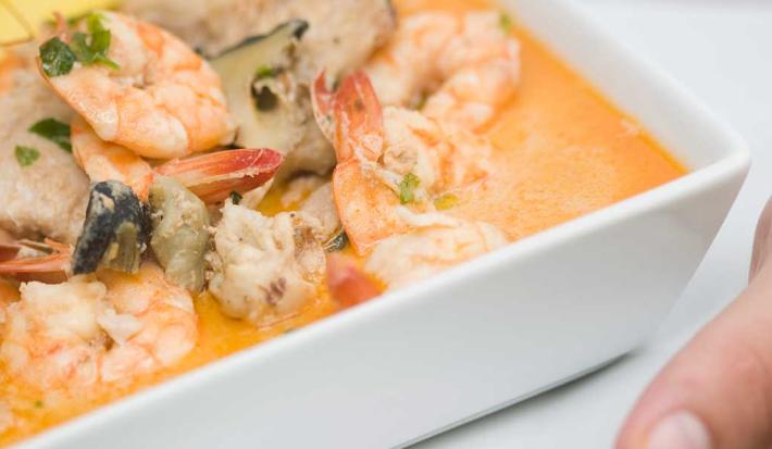 Cazuela de mariscos fácil