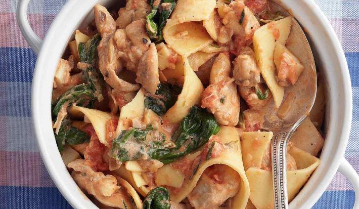 Pasta con Ragú de Pollo