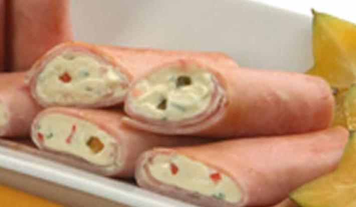 ROLLITO DE JAMON CON QUESO