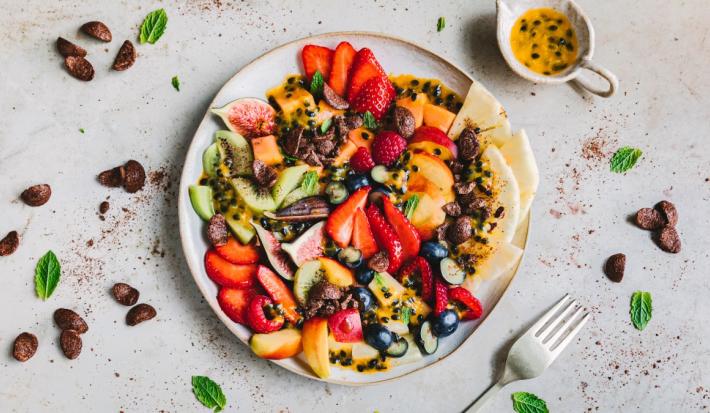 CHOCAPIC® Fruit Salad with Passion Fruit Dressing