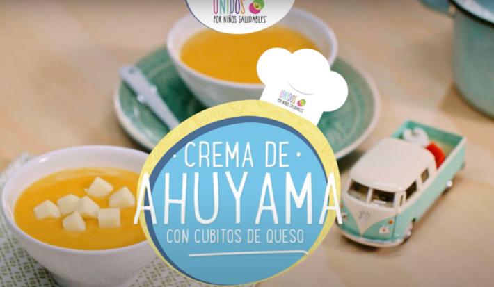 Crema de auyama con queso