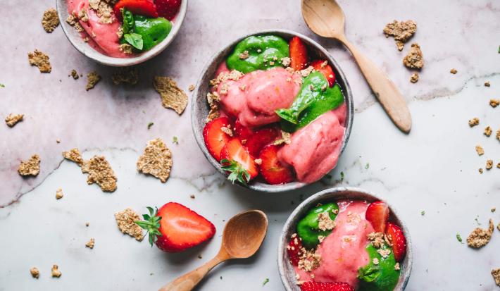 FITNESS BANANA STRAWBERRY SORBET