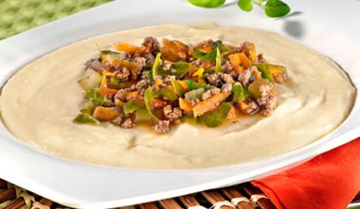 Polenta NUTREN Senior con carne y espinaca Polenta NUTREN Senior con carne y espinaca