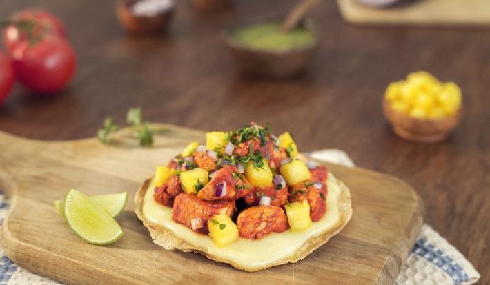 Volcán de pollo al pastor