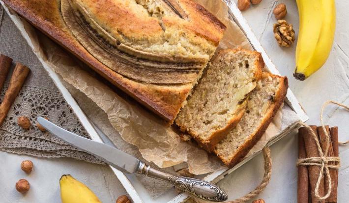Receta torta de jengibre, cúrcuma y banano
