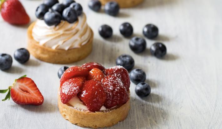 Torticas con frutos rojos