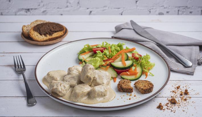 Pollo con crema de leche