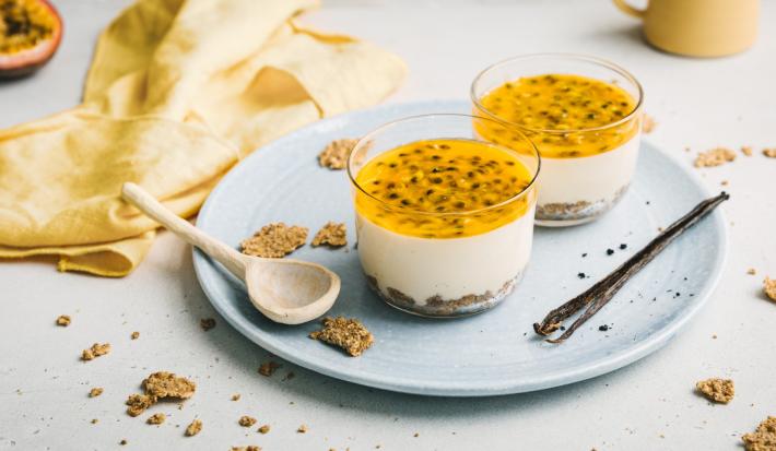 FITNESS® passion fruit panna cottaQC