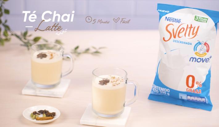 Té chai latte con Svelty