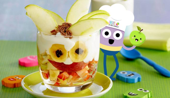 MONSTRUO DE YOGURT Y FRUTAS