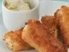 DEDITOS DE RÓBALO APANADOS CON DOS SALSAS