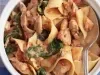 Pasta con Ragú de Pollo