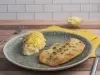 Filete de pescado con pure de yuca