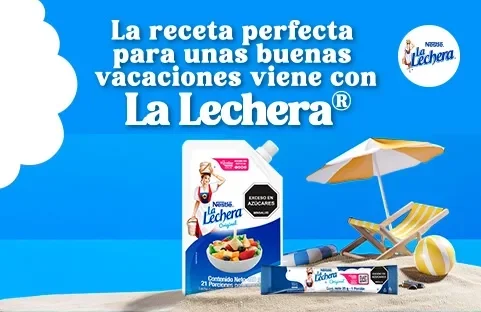 Imagen de La Lechera, como leche condensada dispuestos en temporada de vacaciones listos para preparar la receta perfecta.