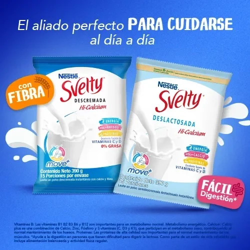 Banner principal de SVELTY®: ligera, deliciosa y perfecta para empezar los días con bienestar