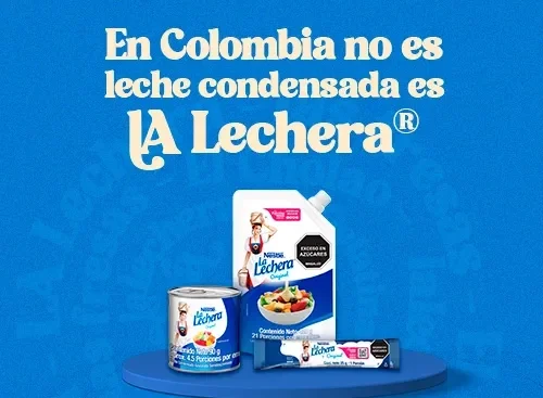 En Colombia no es leche condensada es La Lechera