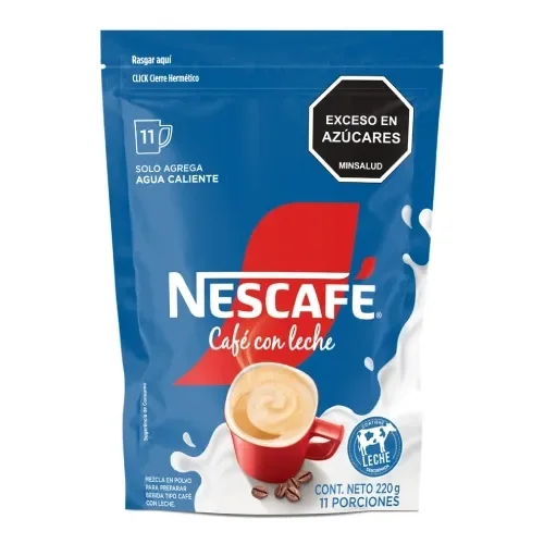 Imagen frontal del producto Café con Leche NESCAFÉ soluble x 220g
