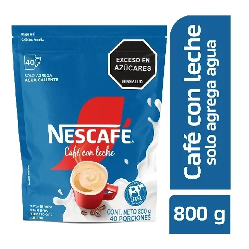 Imagen frontal del producto Café con Leche NESCAFÉ soluble x 800g