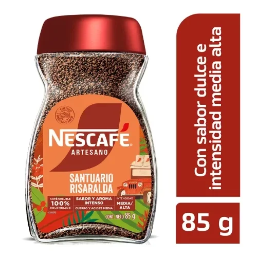 Imagen frontal del producto Café instantáneo NESCAFÉ Artesano Santuario Risaralda x 85g
