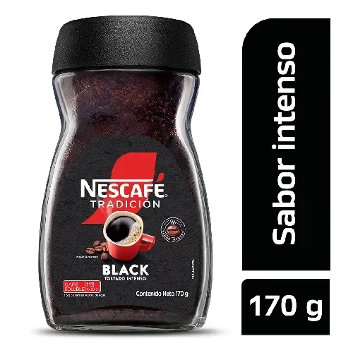 Imagen frontal del producto Café instantáneo NESCAFÉ Tradición Black tostado intenso x 170g