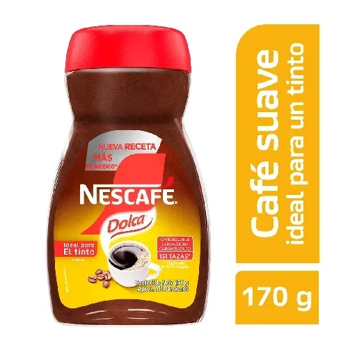 Imagen frontal del producto Café soluble NESCAFÉ Dolca x 170g