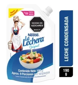 Imagen frontal del producto La Lechera en la versión 190g Doypack