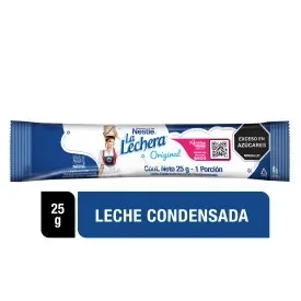 Imagen frontal del producto La Lechera en la versión 25g Stick