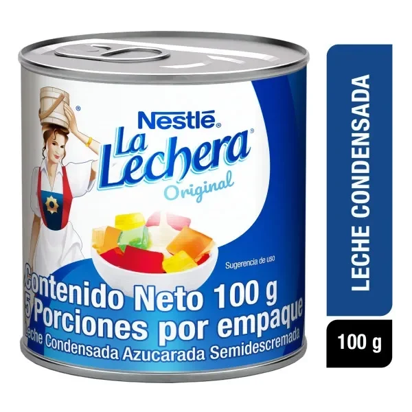 Imagen frontal del producto La Lechera en la versión 100g Lata