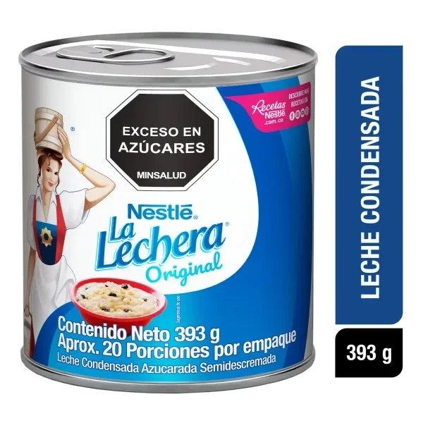 Imagen frontal del producto La Lechera en la versión 393g Lata