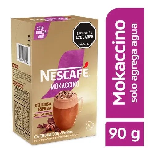 Imagen frontal del producto Mokaccino NESCAFÉ instantáneo x 90g