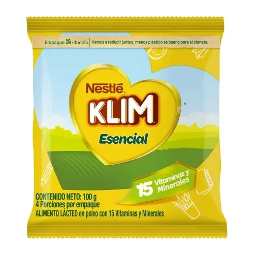 Imagen frontal del producto Alimento Lacteo KLIM ESENCIAL 100g