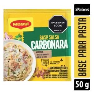 Imagen frontal del producto DELICIAS Pasta Carbonara Sobre 24x50g CO