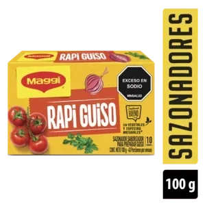 Imagen frontal del producto Sazonador MAGGI Rapiguiso 10 sobres x 100g