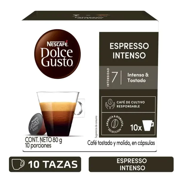 Cápsulas de café NESCAFÉ® DOLCE GUSTO® Expresso Intenso 80 Gr