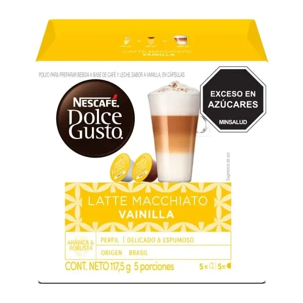 Cápsulas Latte Macchiato Vainilla NESCAFÉ® DOLCE GUSTO® 117 Gr
