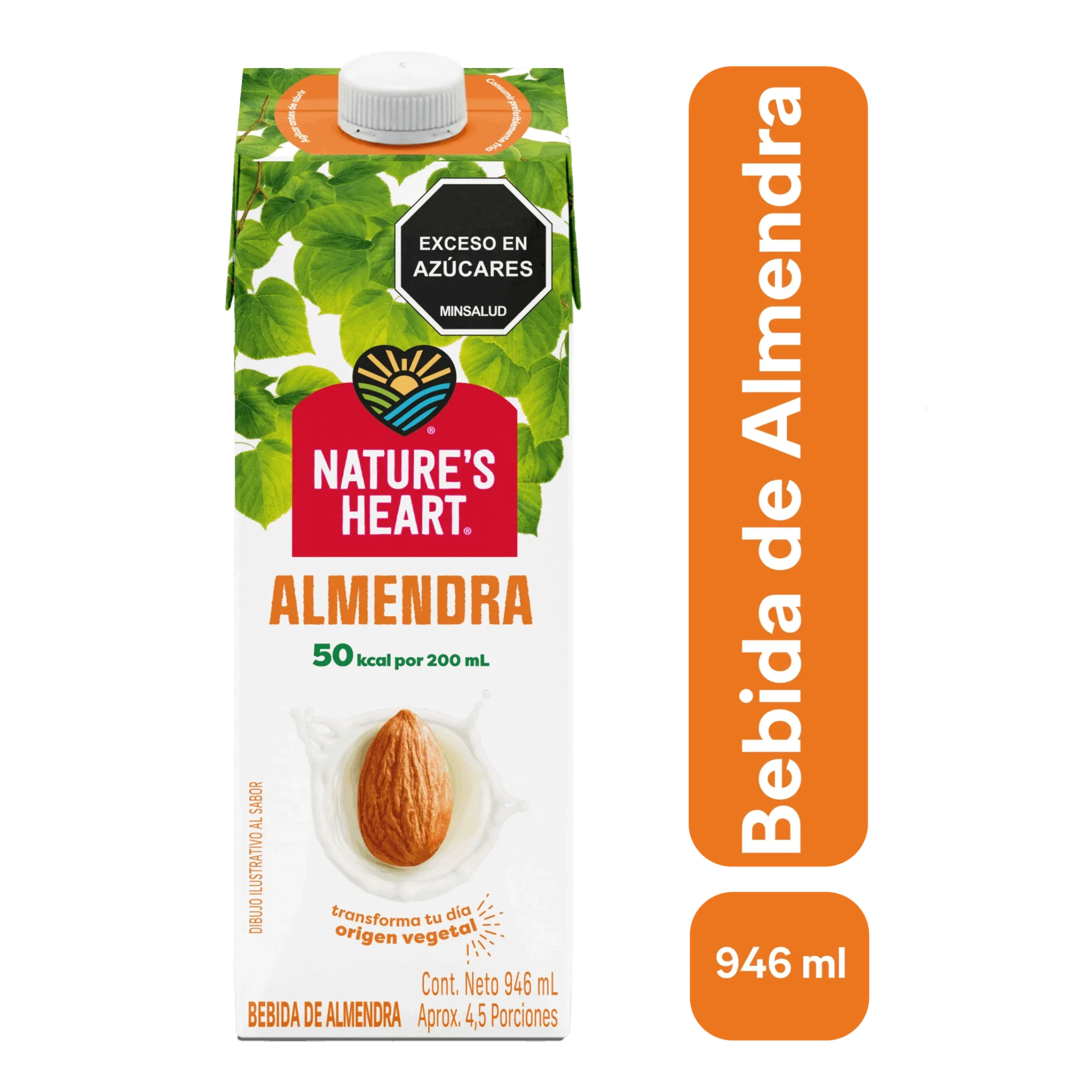 NATURES HEART Bebida Almendra12x946ml